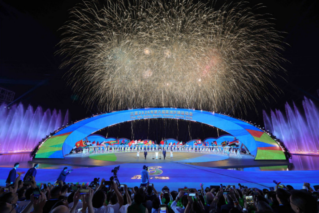 The 6th Asian Beach Games Open in Sanya, Hainan