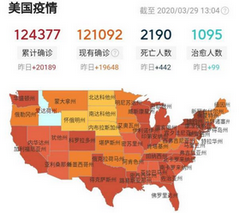 美国新冠病毒迷踪显现