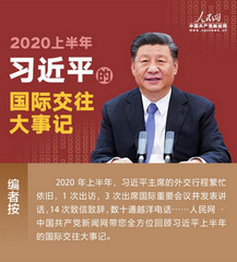 2020上半年习近平的国际交往大事记