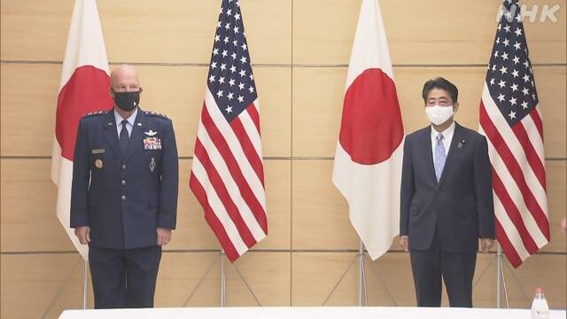安倍首相 米の宇宙軍幹部と会談 海外の要人と会談は半年ぶり